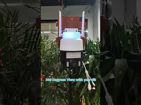 Камера за видеонаблюдение със SIM карта, 4G, 3MP, 2048 x 1536, Проследяване, Аларма, SD карта