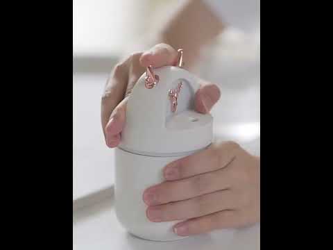 Мини арома дифузер, Овлажнител за въздух 280ml, Светещ - Atron H5