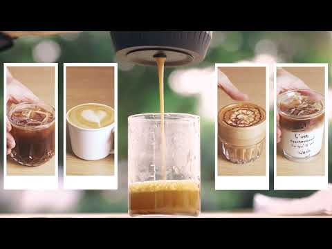 Преносима кафемашина Nomad 3в1, Съвместима с капсули Nespresso, Dolce Gusto и мляно кафе, Батерия 7500mAh, 19 бара налягане