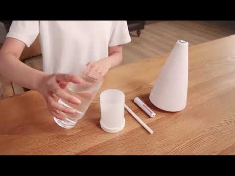Овлажнител за въздух и лампа 2в1, 250ml, USB, Регулиране на светлината