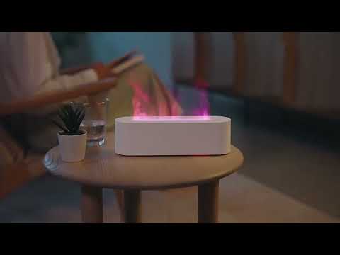 Арома дифузер, Овлажнител за въздух, Blaze, С ефект на пламък, 150мл