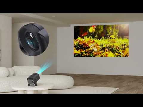 Проектор Atron Prism Mini – HD 720P, 300 ANSI, Android 11, WiFi 6, Bluetooth, До 200” екран