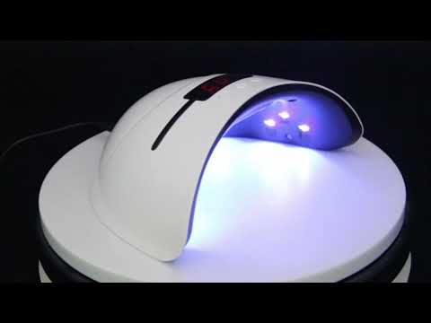 Комбинирана UV/LED лампа за нокти/ гел лак/ маникюр с таймер, сензор и LCD дисплей 36W с 12 LED диодa - Atron